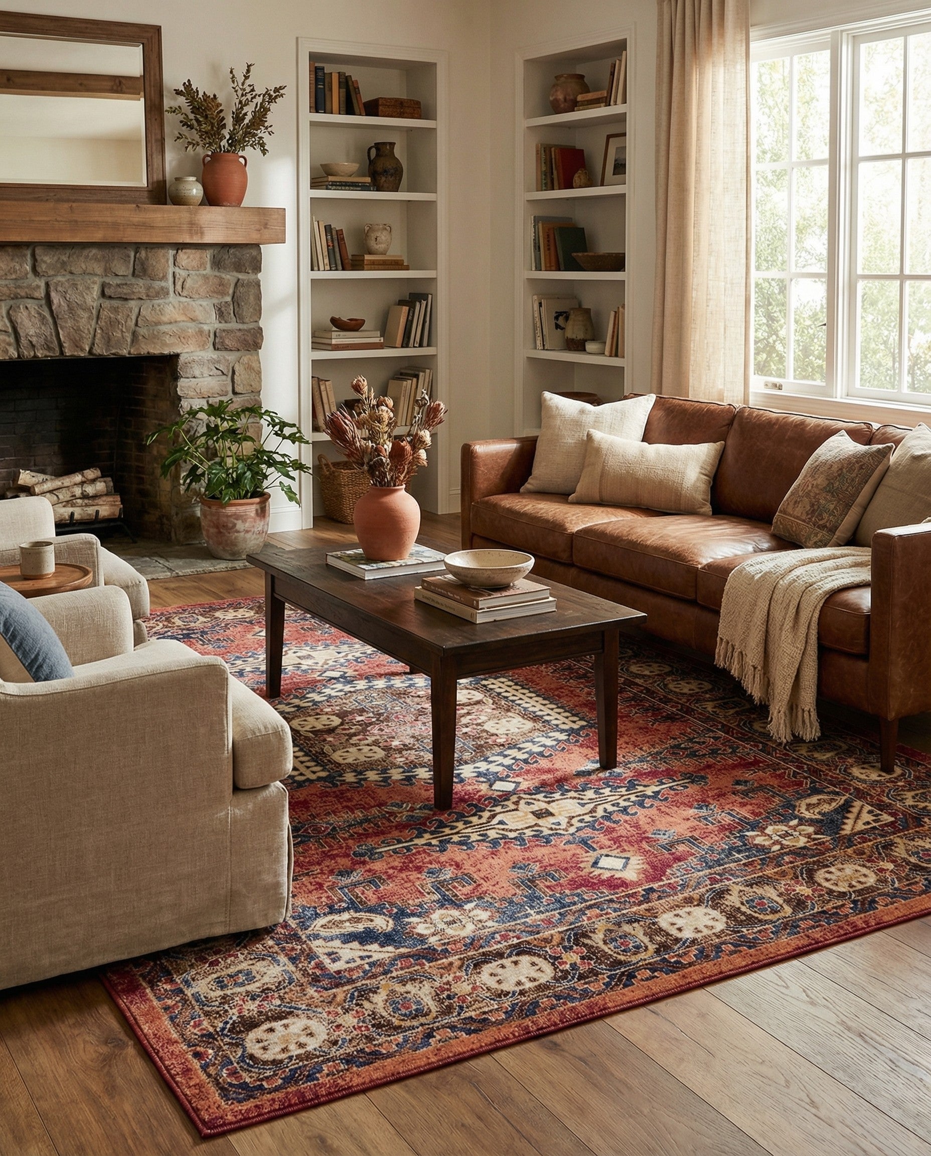 Terracotta 9' x 12' 2 Eden Rug | Rugs.com