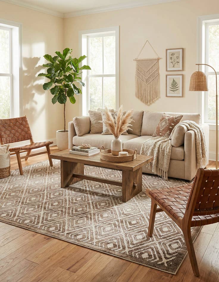 Detail image of 10' 8 x 10' 8 Hermitage Square Rug