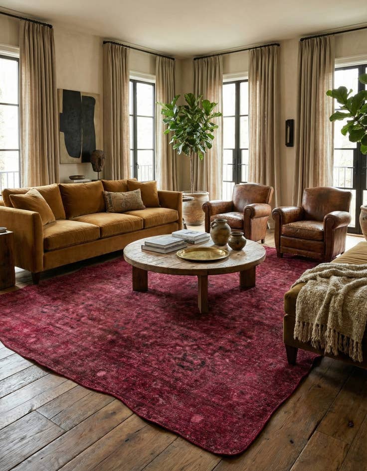 Detail image of 9' 6 x 12' 6  Hand Knotted Ultra Vintage Persian Wool Rug