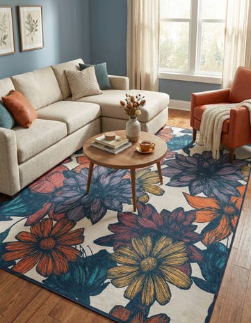 5' x 7' Washable Timeless Rug