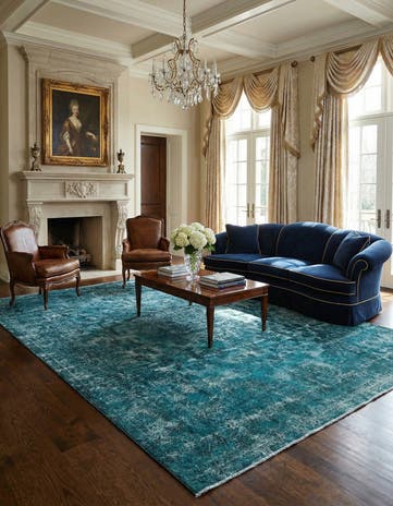 9' 9 x 13' 4 Vintage Royal Wool Rug