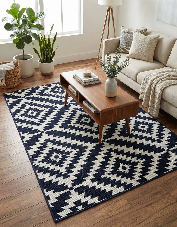 Detail image of 4' x 6' Easy-Clean Sabrina Soto Indoor / Outdoor Rug
