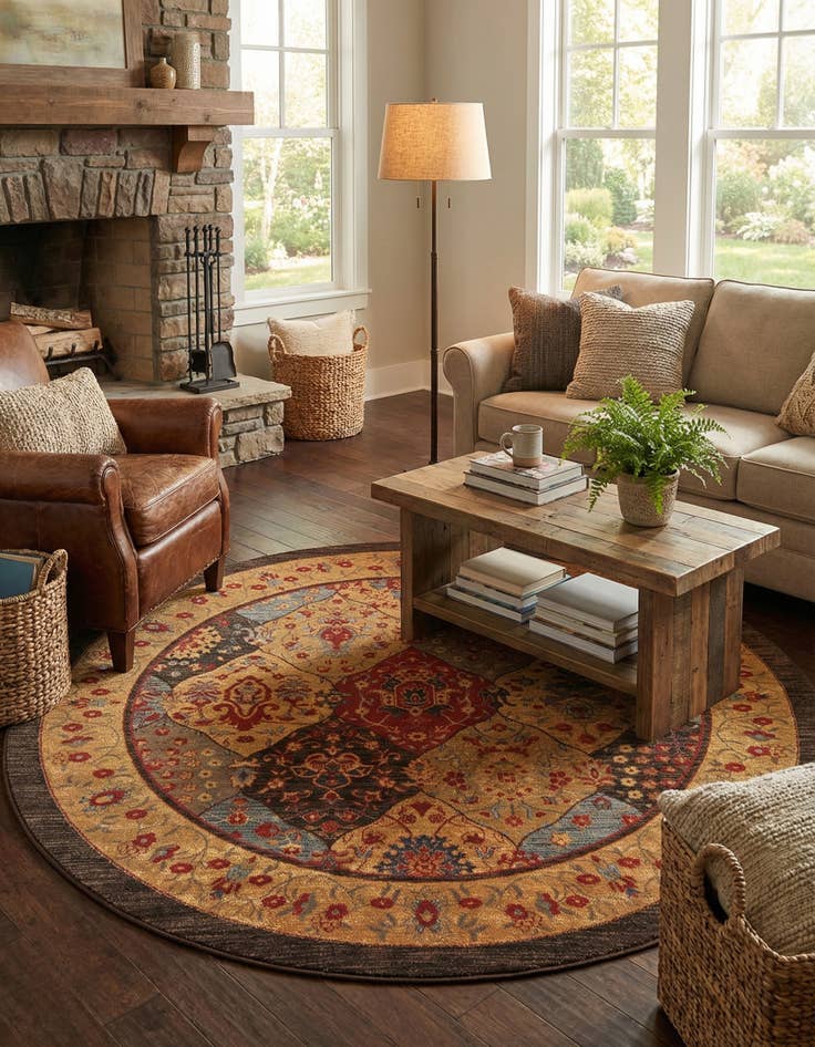 Detail image of 8' x 8' Kensington Round Rug