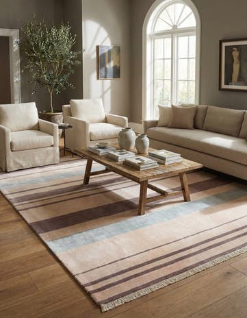 6' 8 x 9' 8 Hand Knotted Darya Wool Rug