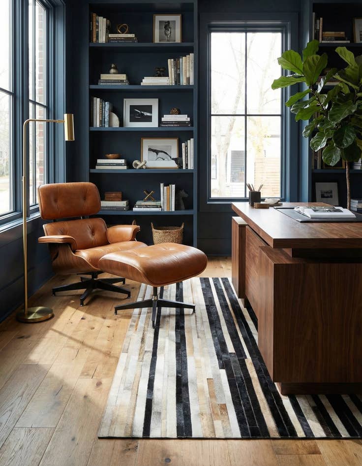 Detail image of 5' 3 x 7' 6 Cowhide Rug