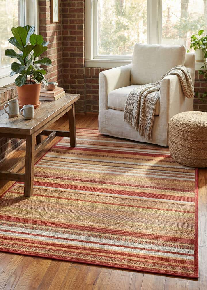 5' 3 x 7' 7 Easy-Clean Baja Indoor / Outdoor Rug