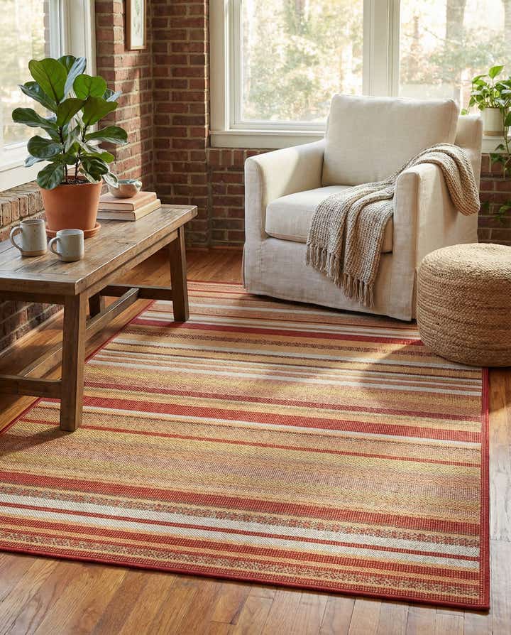 5' 3 x 7' 7 Easy-Clean Baja Indoor / Outdoor Rug