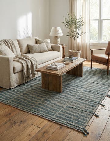 5' 2 x 7' Hand Knotted Moroccan Wool Rug