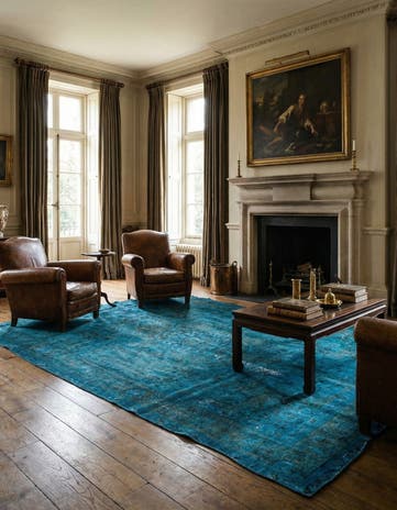 6' 6 x 9' 7 Hand Knotted Ultra Vintage Persian Wool Rug