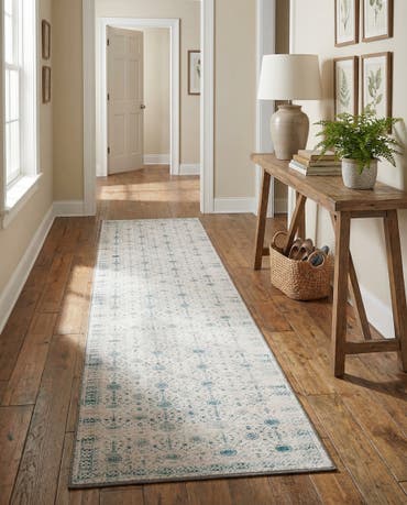  2' 6 x 12'  Washable Timeless Runner Rug