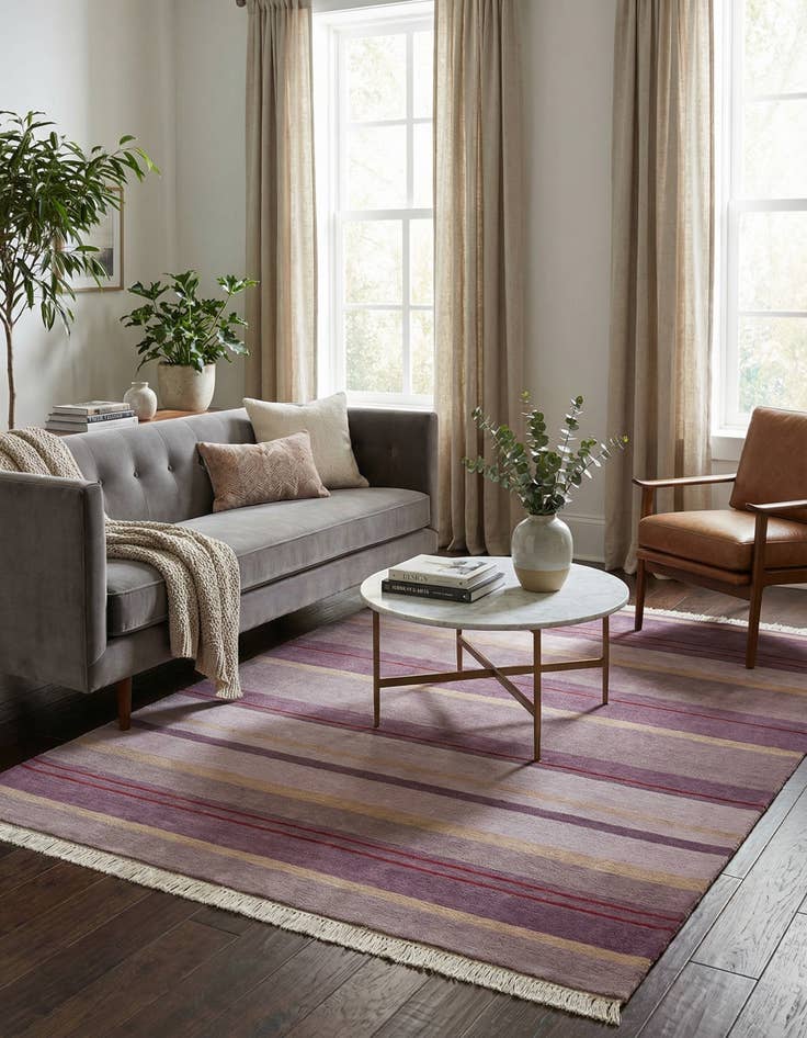 Detail image of  4' 11 x 6' 7  Hand Knotted Darya Wool Rug