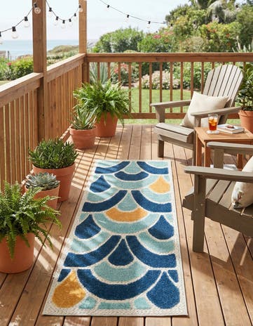 2' x 6' Easy-Clean Belize Indoor / Outdoor Runner Rug