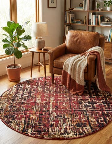 7' x 7' Saturn Round Rug