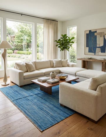 6' 7 x 9' 10 Hand Woven Kilim Modern Wool Rug