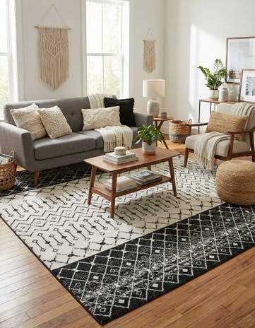 9' x 12' Moroccan Trellis Rug