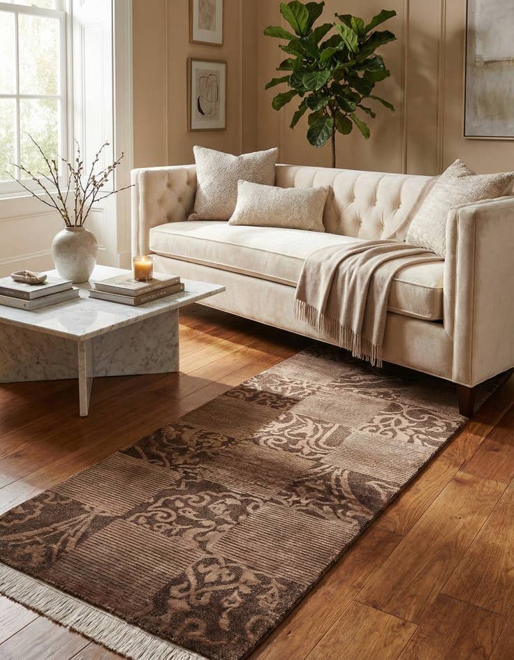 Detail image of 2' 9 x 9' 10  Hand Knotted Darya Wool Runner Rug