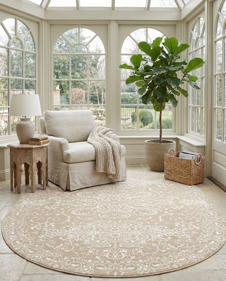 Detail image of 7' 10 x 10' Nepal Oval Rug