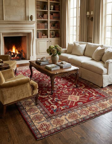 8' 11 x 12' 9 Hand Knotted Ziegler Wool Rug