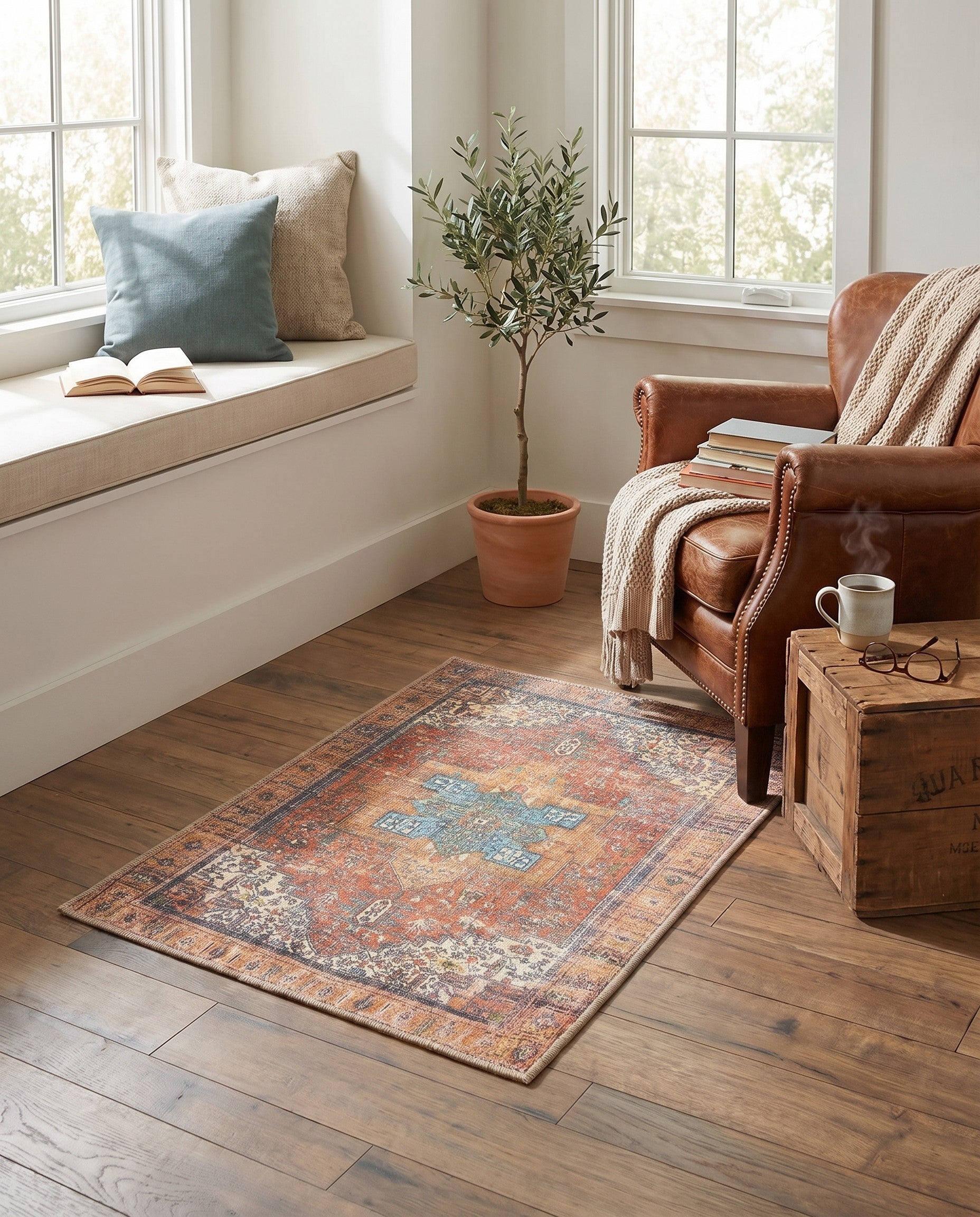 2' x 3' Washable Timeless Rug