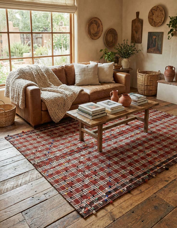 Detail image of 4' 5 x 7' 3 Jajim Rug