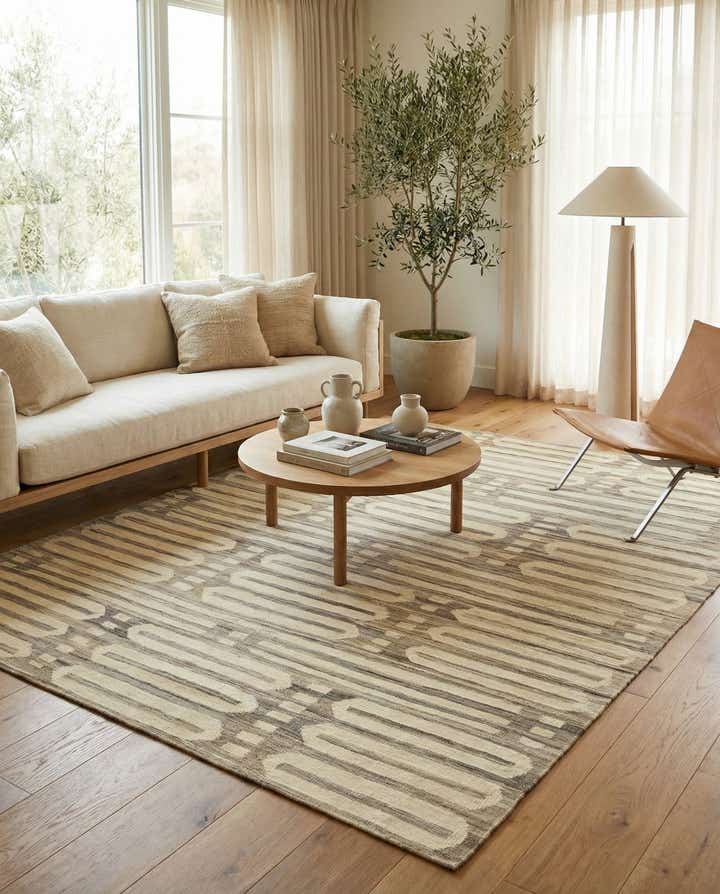 5' 10 x 7' 9 Hand Woven Kilim Modern Wool Rug