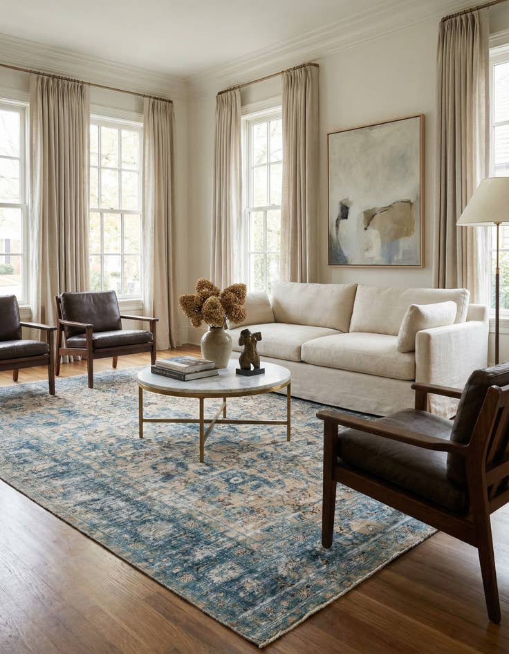 Detail image of 7' 8 x 10' 9  Hand Knotted Ultra Vintage Persian Wool Rug