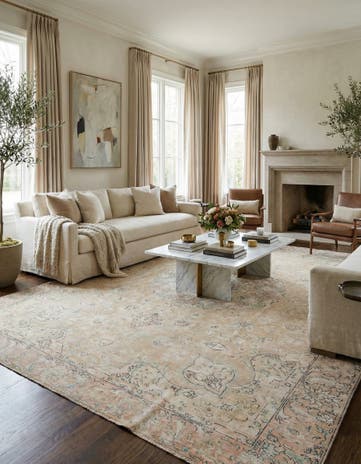 9' 5 x 12' 6 Hand Knotted Ultra Vintage Persian Wool Rug