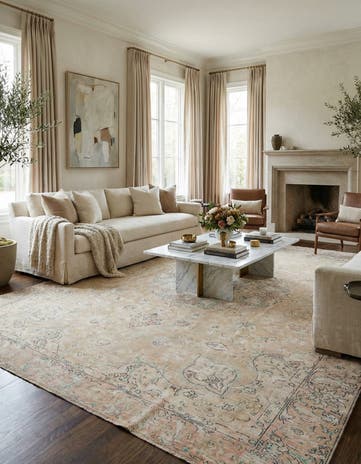 9' 5 x 12' 6 Hand Knotted Ultra Vintage Persian Wool Rug