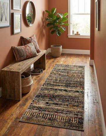 Blue Saturn Runner Rug