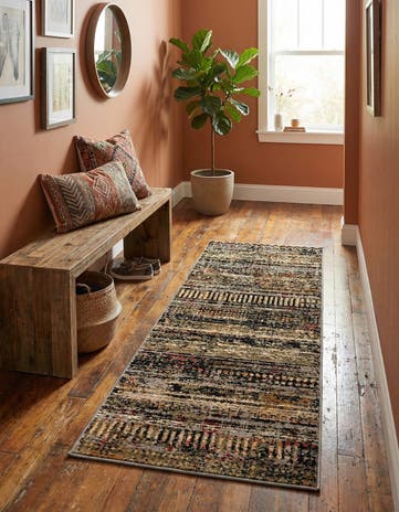 Blue Saturn Runner Rug