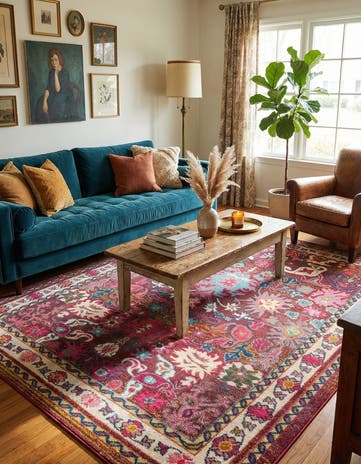 9' x 12' 2 Washable Fleur Rug