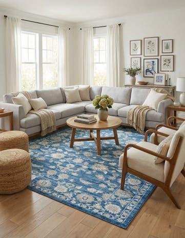 Blue Boston Rug