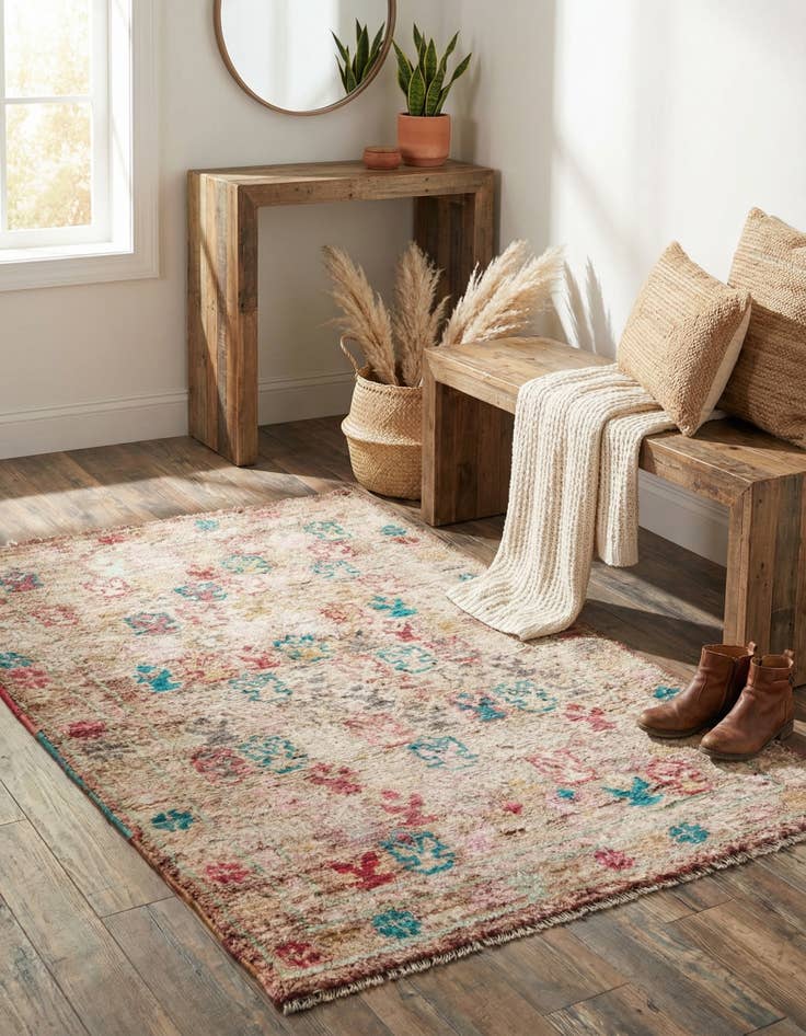 Detail image of 2' 10 x 4' 5  Hand Knotted Balouch Wool Rug