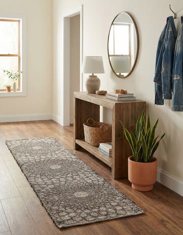 2' 2 x 8' Hand Woven Chenille Jute Runner Rug