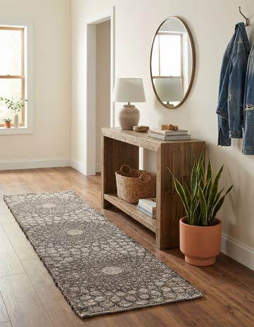 2' 2 x 8' Hand Woven Chenille Jute Runner Rug