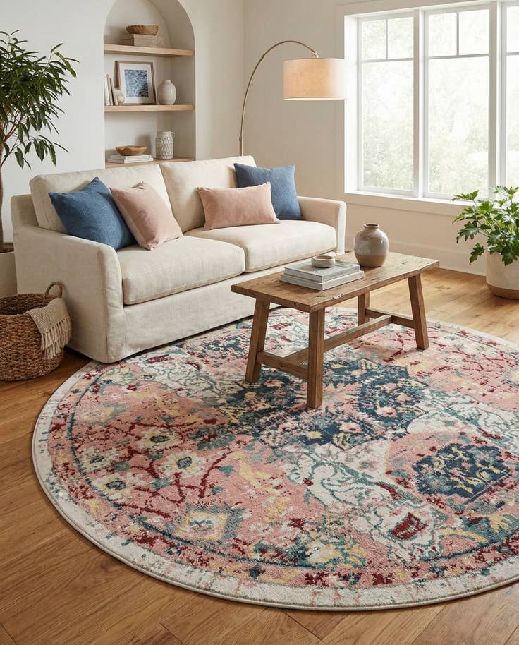 Detail image of 8' x 8' Charleston Round Rug