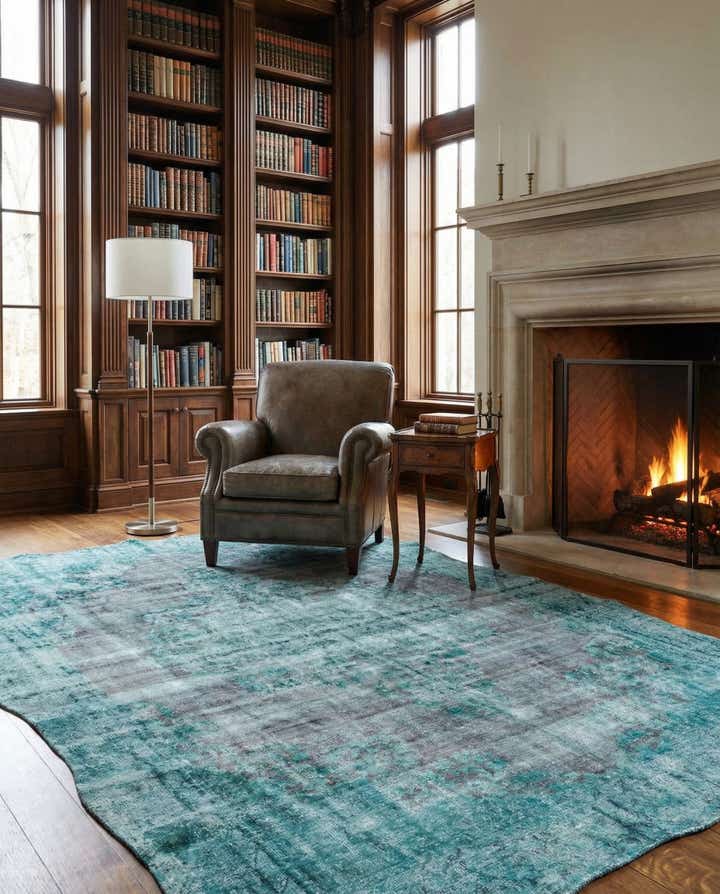 9' 1 x 12' 6 Vintage Royal Wool Rug