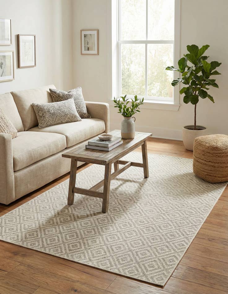 Detail image of 5' 3 x 8'  Washable Jill Zarin Costa Rica Indoor / Outdoor Rug