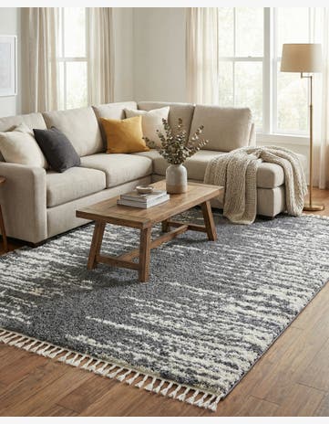 Gray Serenity Shag Rug