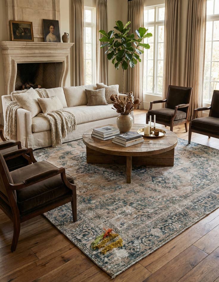 Detail image of  9' x 11' 1  Hand Knotted Ultra Vintage Persian Wool Rug