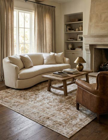 9' 6 x 11' 7 Hand Knotted Ultra Vintage Persian Wool Rug
