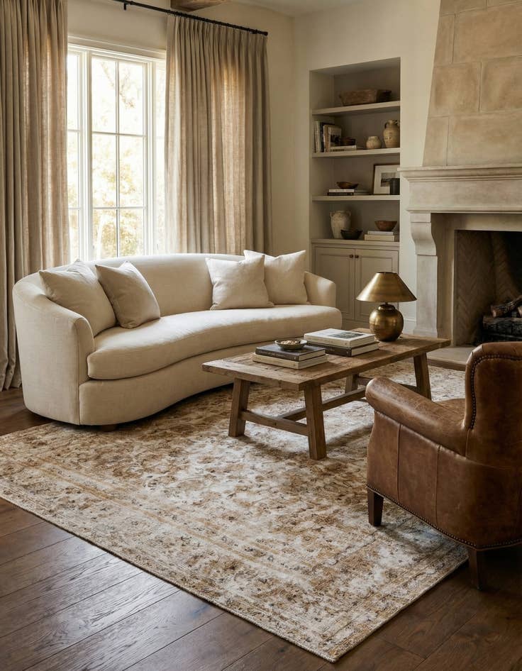 Detail image of  9' 6 x 11' 7  Hand Knotted Ultra Vintage Persian Wool Rug