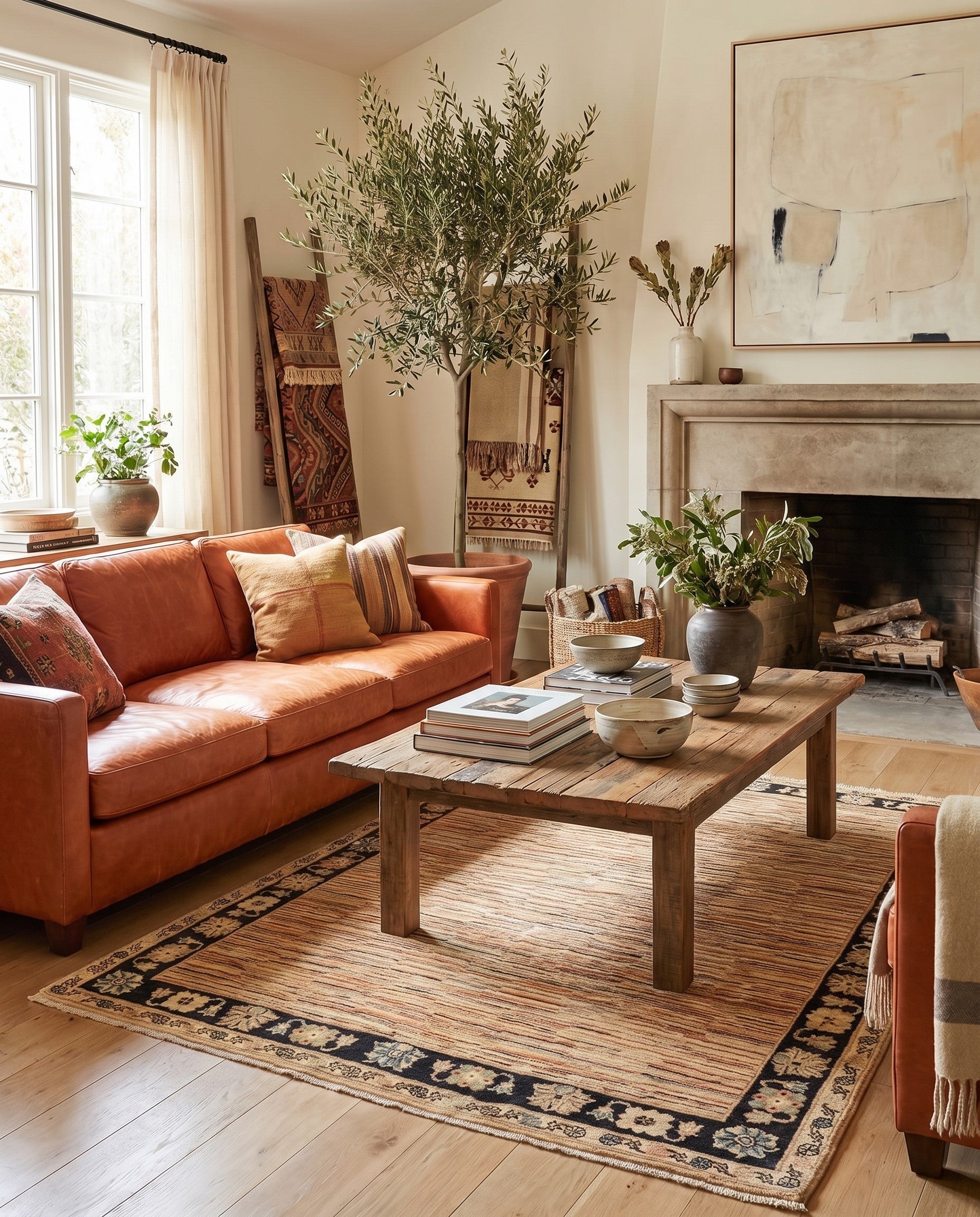 5' x 6' 5 Hand Knotted Kashkuli Gabbeh Wool Rug