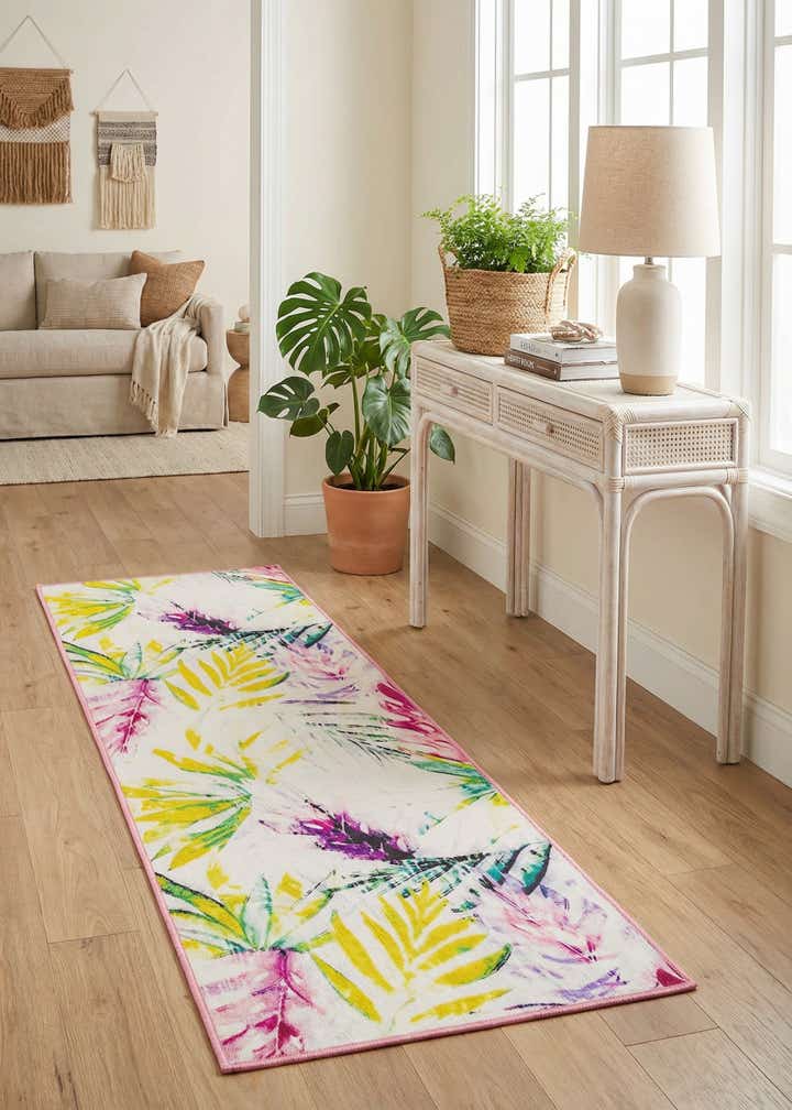 2' x 6' 1 Easy-Clean Jill Zarin Caribbean Indoor / Outdoor Runner Rug