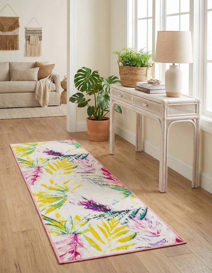 Detail image of 2' x 6' 1  Washable Jill Zarin Caribbean Indoor / Outdoor Runner Rug