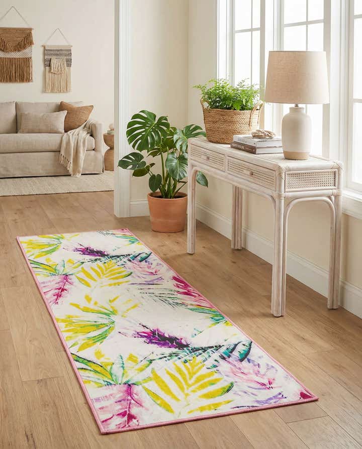 2' x 6' 1 Easy-Clean Jill Zarin Caribbean Indoor / Outdoor Runner Rug