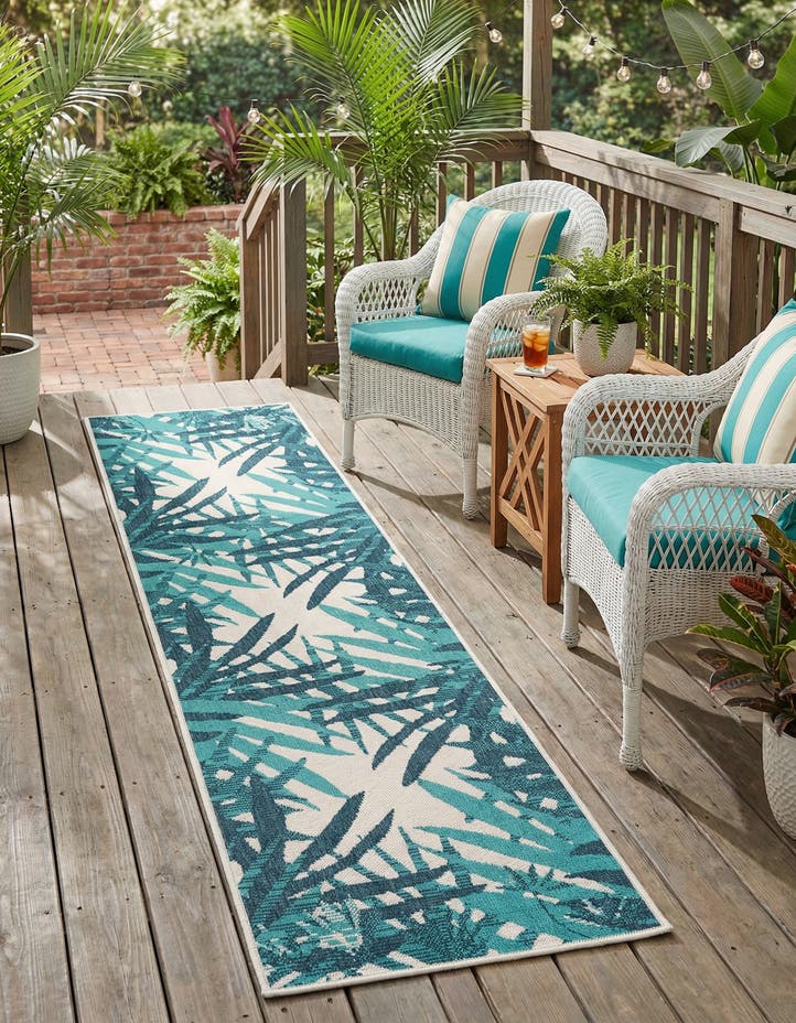 2' x 8' Easy-Clean Botanical Indoor / Outd...
