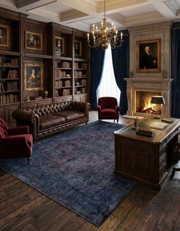 9' 11 x 13' Vintage Royal Wool Rug