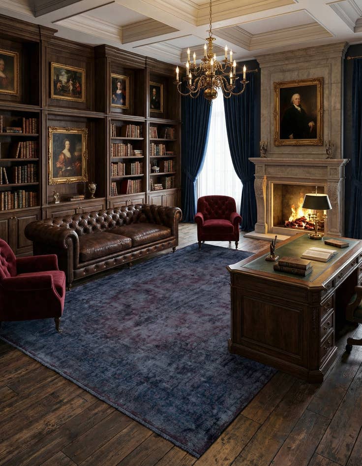 Detail image of 9' 11 x 13' Vintage Royal Wool Rug