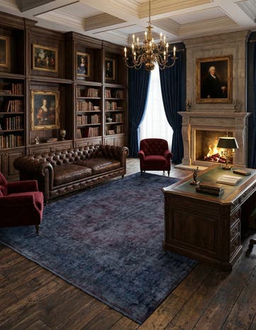 9' 11 x 13' Vintage Royal Wool Rug